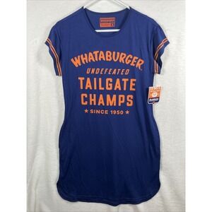 Whataburger Tailgate Champs Dress Womens M Blue Game Day Magellan NWT Football